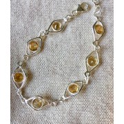 540 bracelet citrine argent sterling